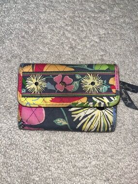 Vera Bradley Floral Quilted Trifold Wallet - Multicolor
